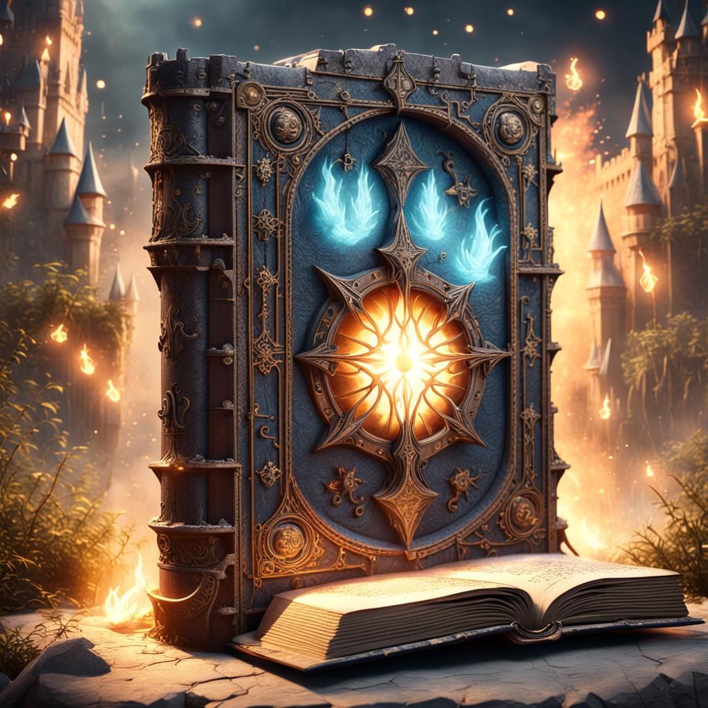 Medieval Fortresses Emerge From Spellbook: Fantasy Art