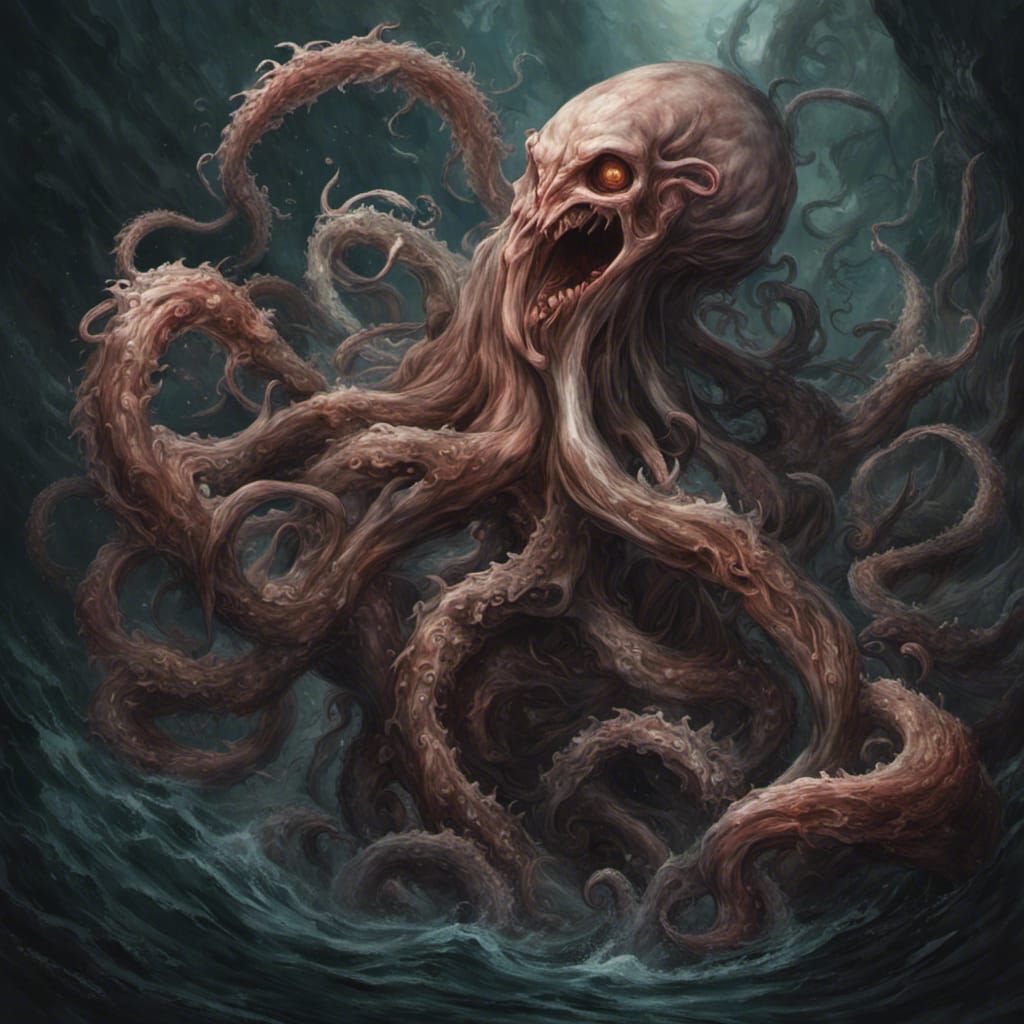 Grotesque Tentacle Amalgamation Concept Art