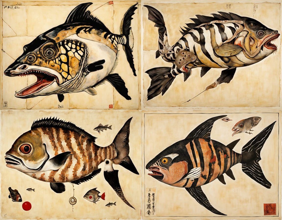 Surreal Zygote Creature in Japanese Art Style