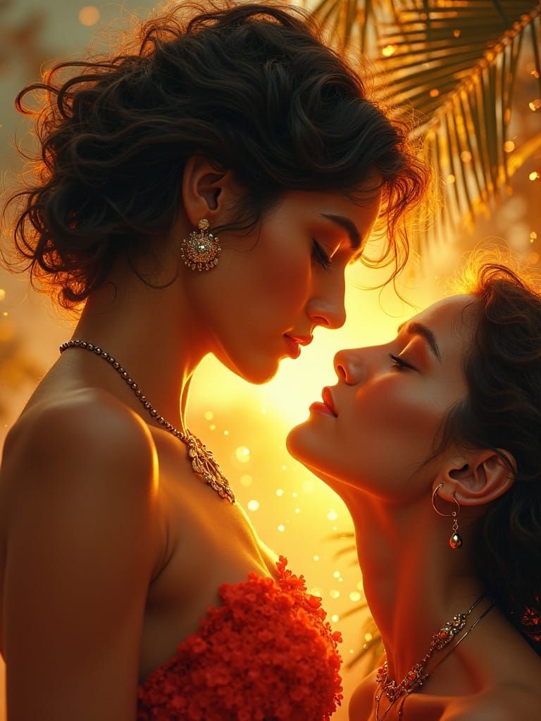 Sensual Exoticism: A Divine Celestial Figure as Erotic Art