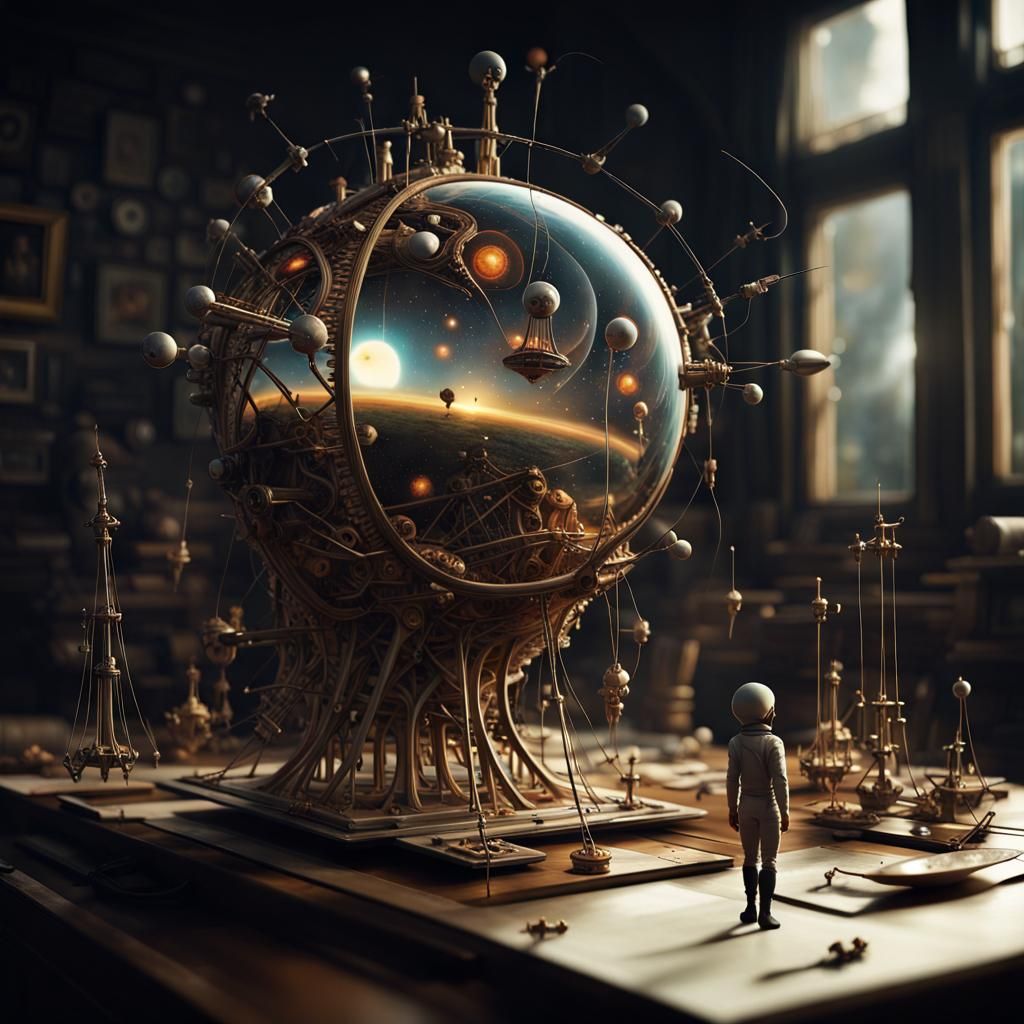 Magical Space Orbits in a Surreal Style