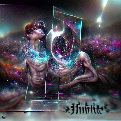 Infinite Sinister: Holographic Astral Cosmic Illustration