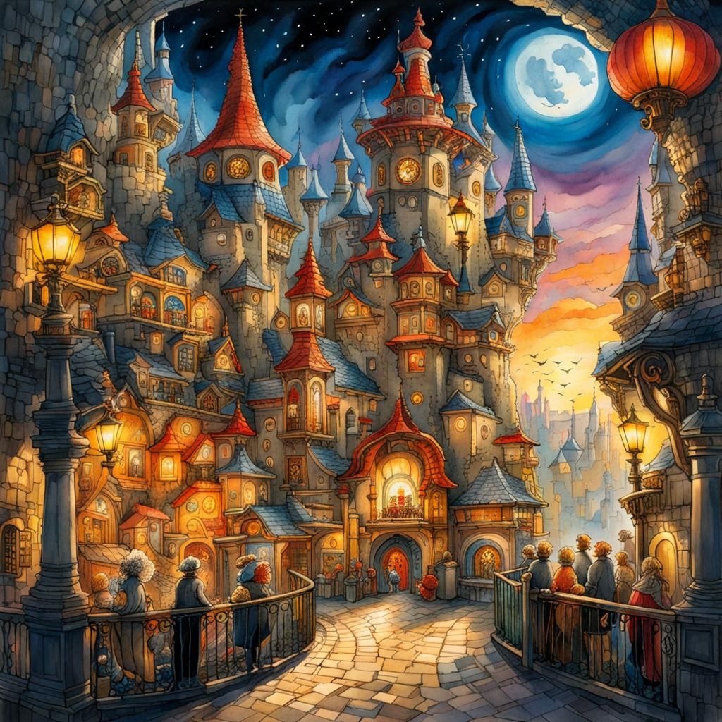 Legoland Theme Park: A Watercolor Fantasy