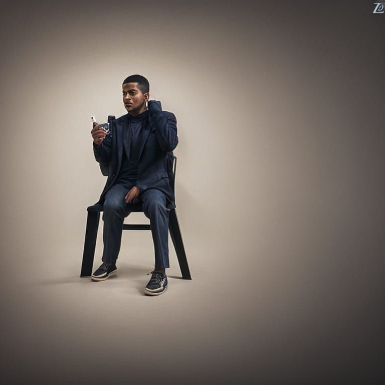 AI Image of Someone Phoning Someone