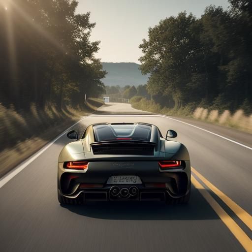 Porsche and Lamborghini Chase on French Roads