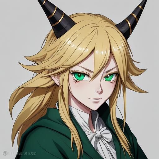 Whimsical Anime Gnome Wizard Portrait in Manga Style