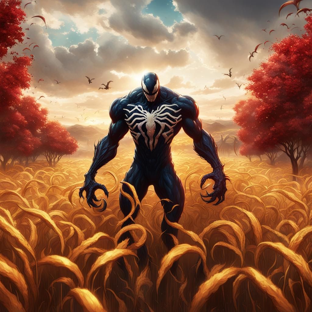 Venom and Carnage in a Golden Field