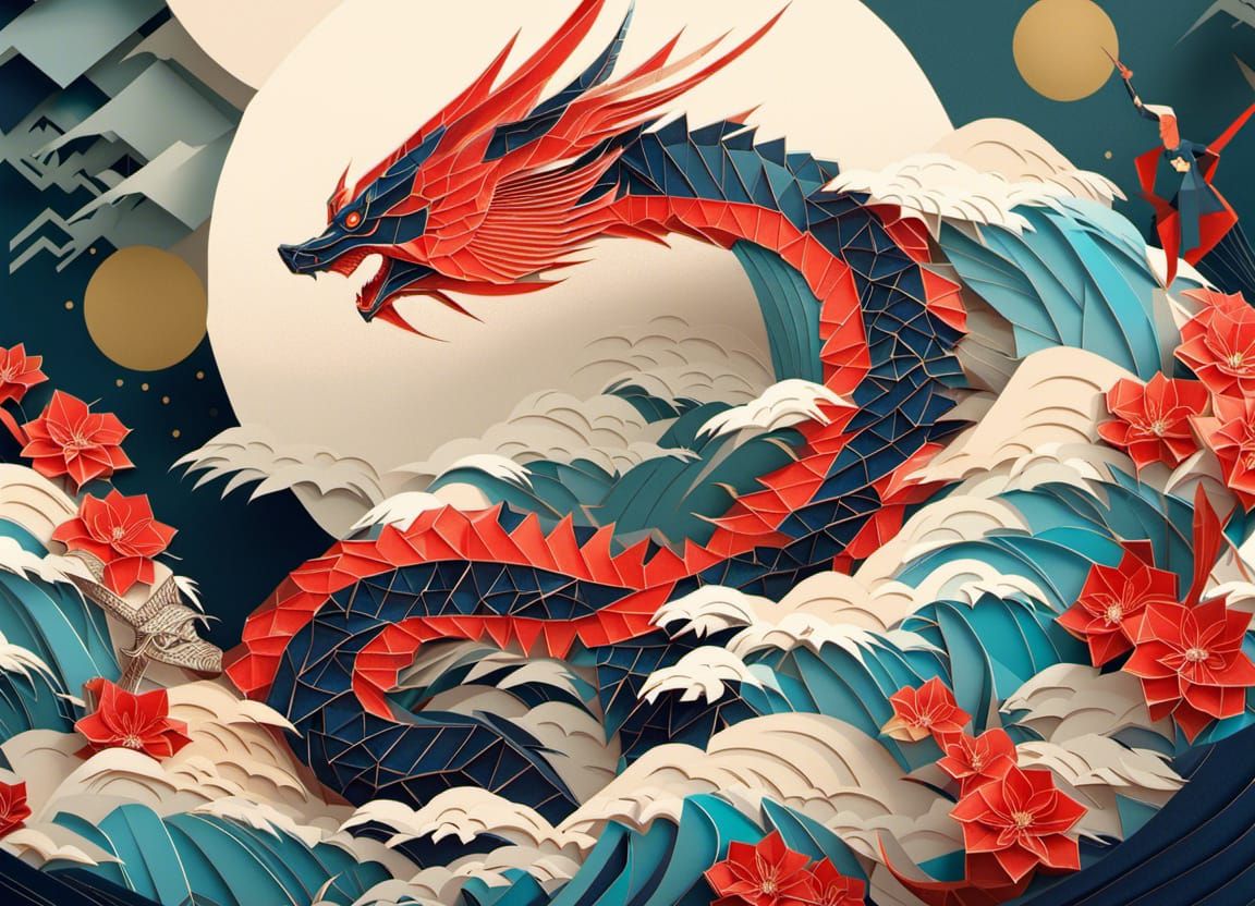 Origami Ryujin 3.5 dragon god