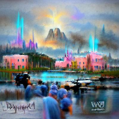 Dystopian Walt Disney World: Romantic Concept Art