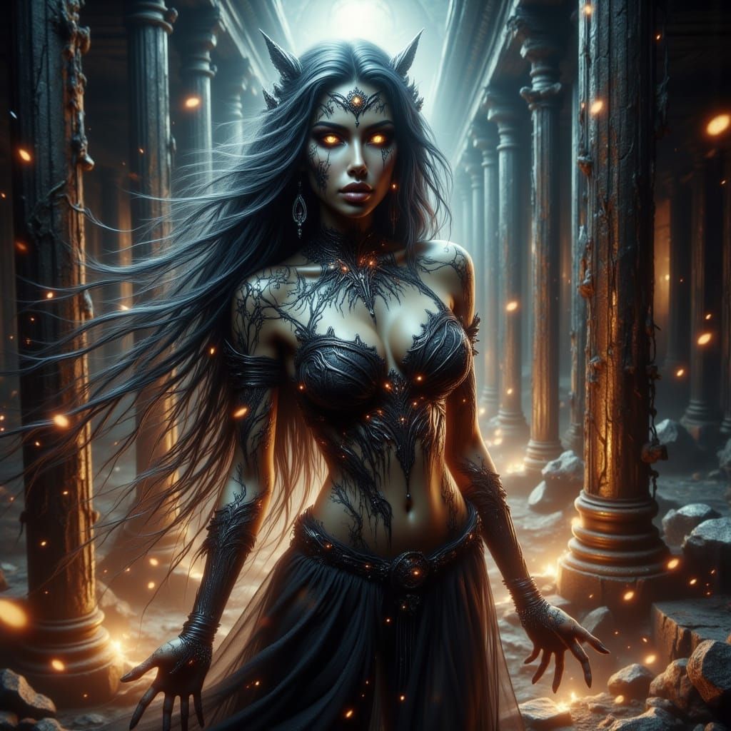 Dark Goddess Returns to London Ruins