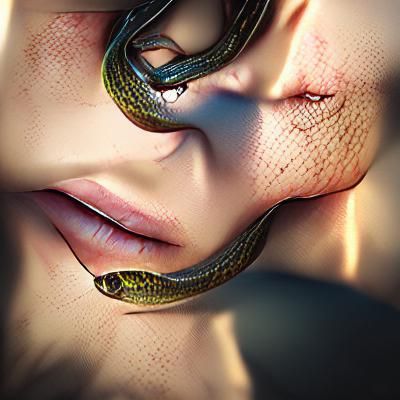 Hyperrealistic 3D Snake in 8K Resolution