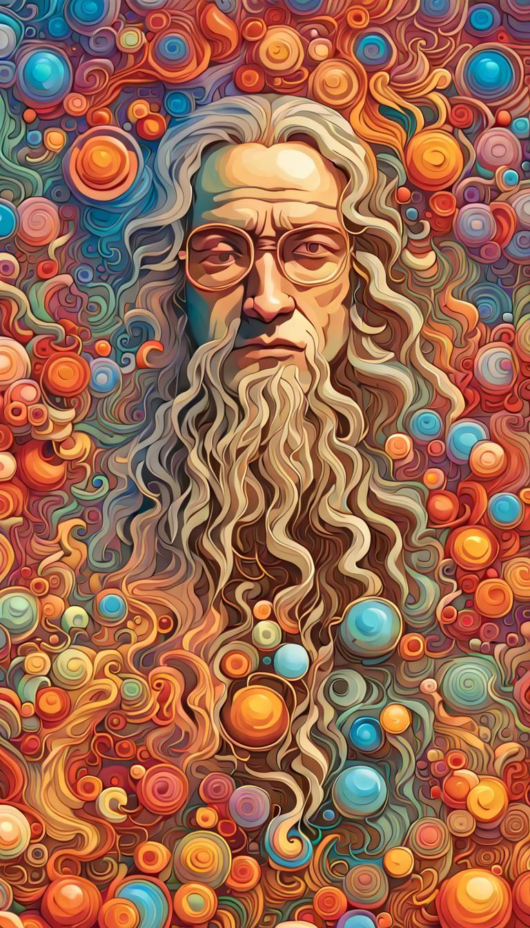 Helios and Gaia: A Photorealistic Psychedelic Embrace