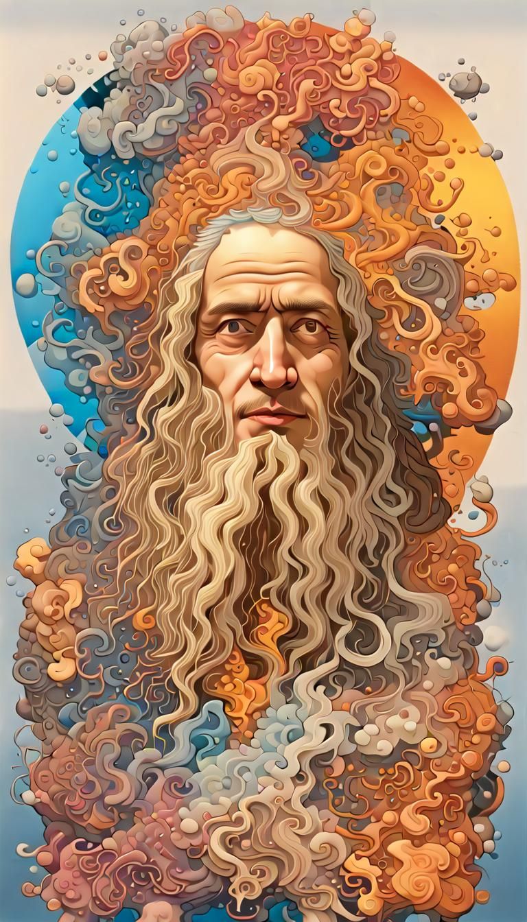 Helios and Gaia: A Photorealistic Digital Illustration