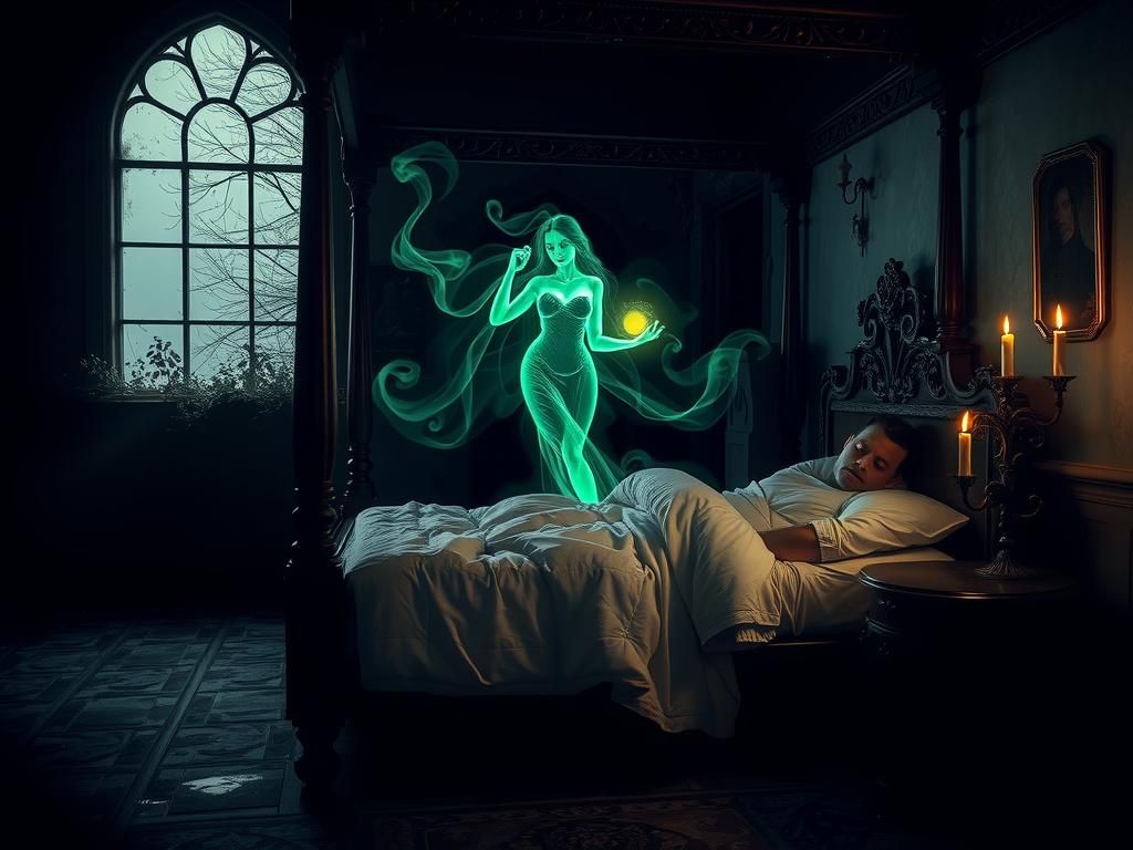 Ethereal Apparition in a Deserted Manor