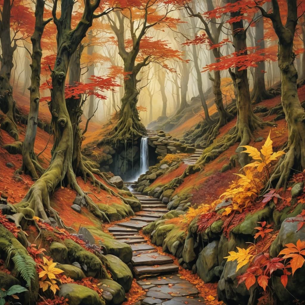 The Enchanting Autumn Forest