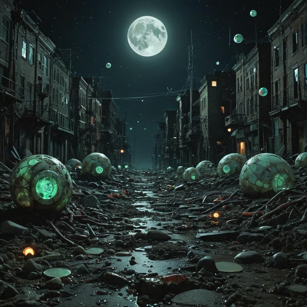 Surreal Bacteria Civilization in a Gritty, Vibrant World