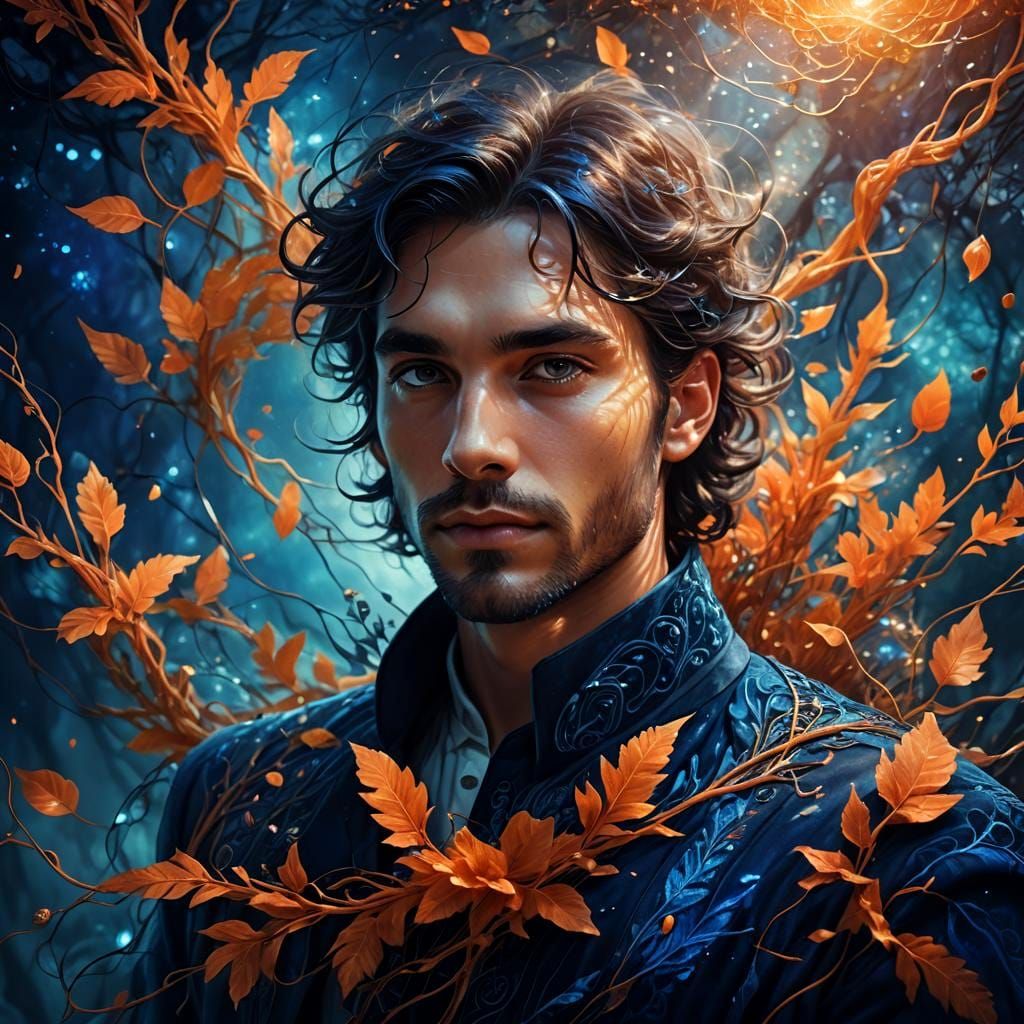 Ethereal Man in Dreamlike Fantasy Art