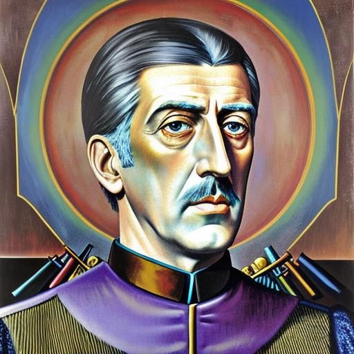 Surreal Portrait of Charles de Gaulle