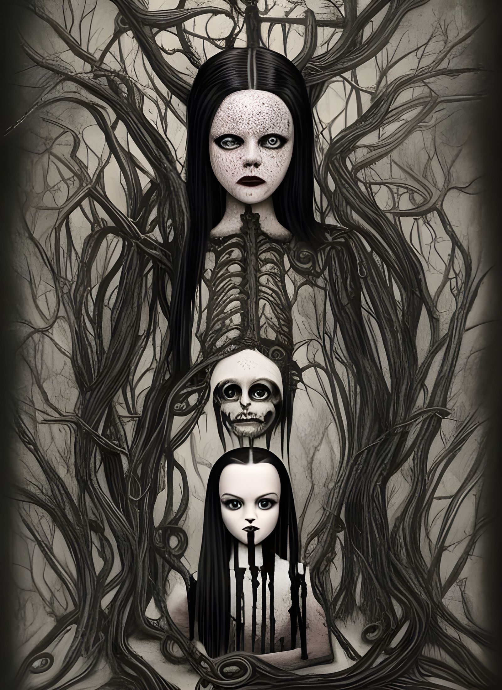 Wednesday Addams as Eldritch Horror in Dark Fantasy