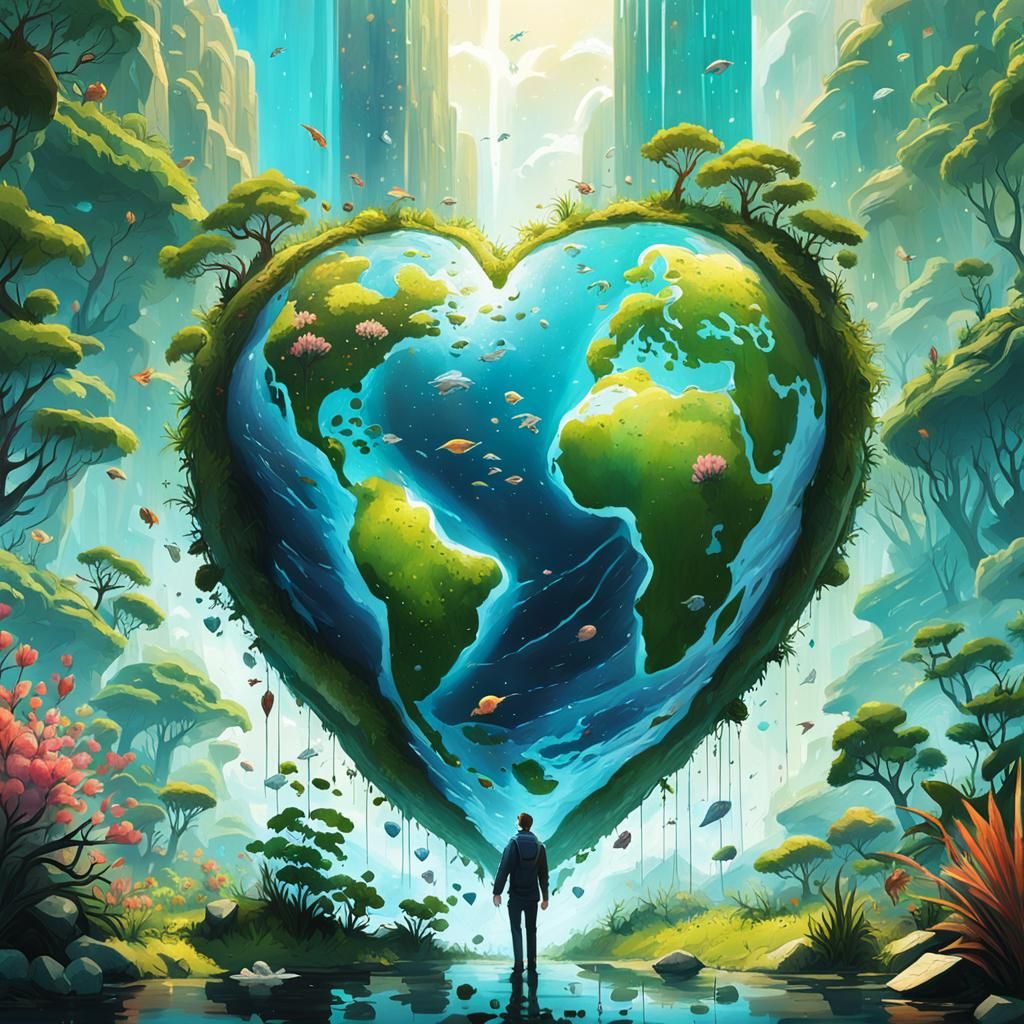 Climate Activists Unite: A Splash Art Concept