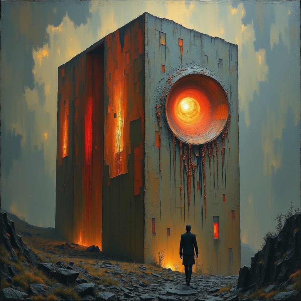 Dark Portrait with Missing Persons Theme