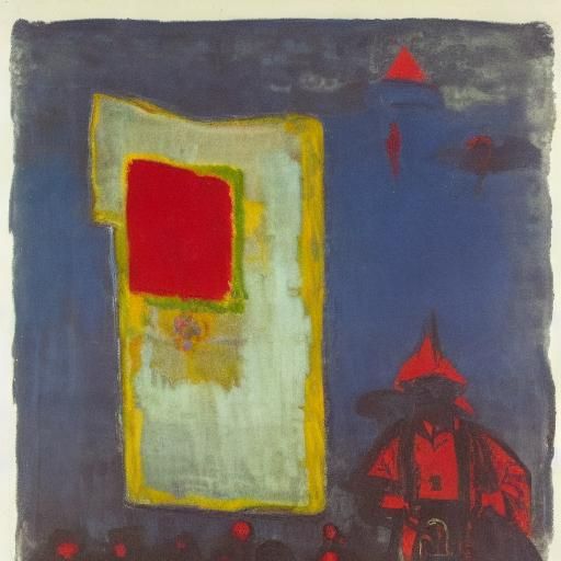 Vampire's Gift: Abstract Expressionist Painting