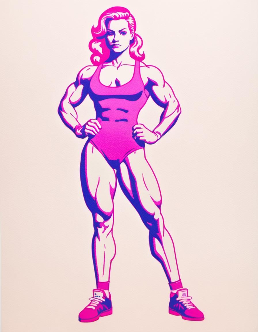 A female bodybuilder