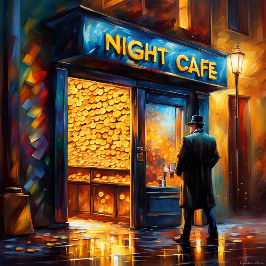 Golden Credit Vault in Street Art Style