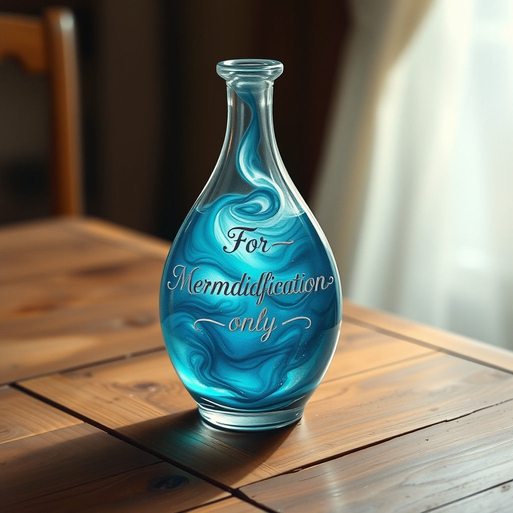 Mermaid Potion in Fantasy Illustration Style