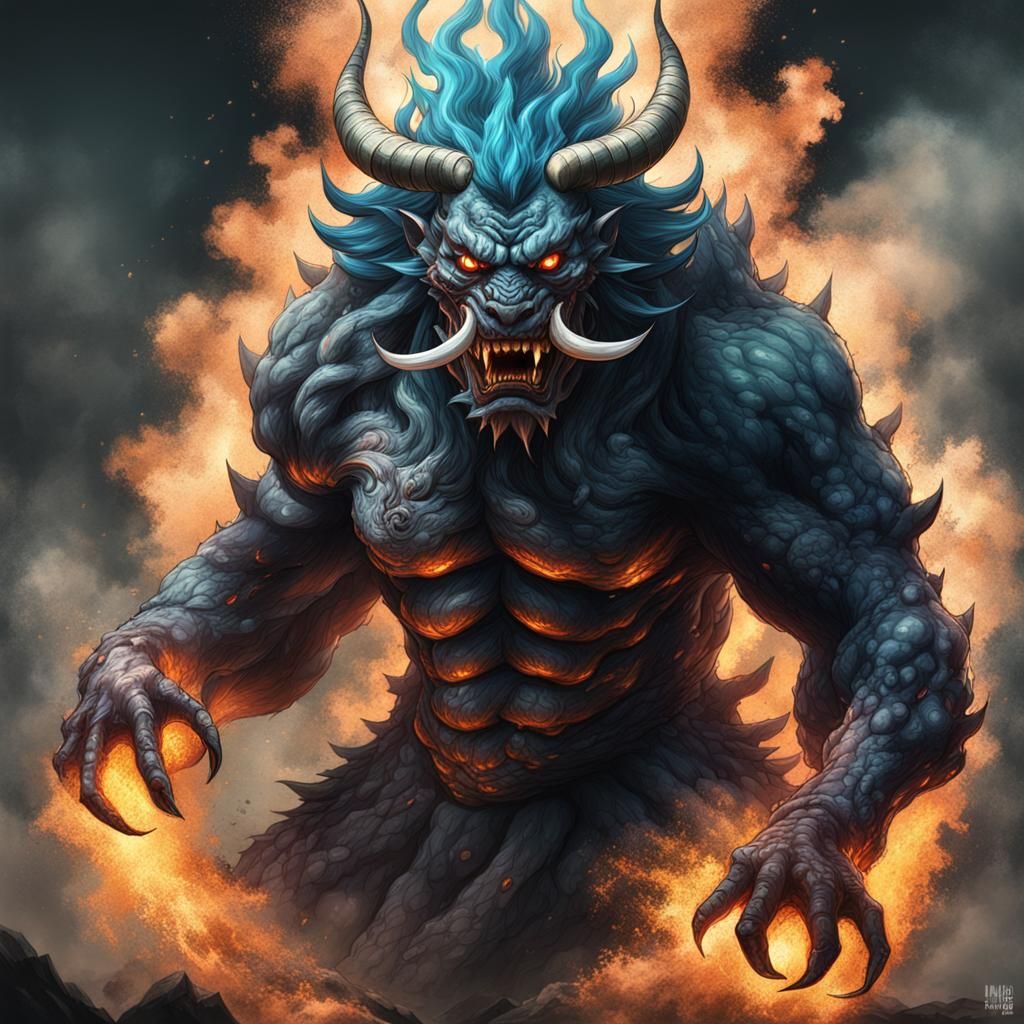 Enenra: Japanese Smoke Monster in Hyperrealistic Style