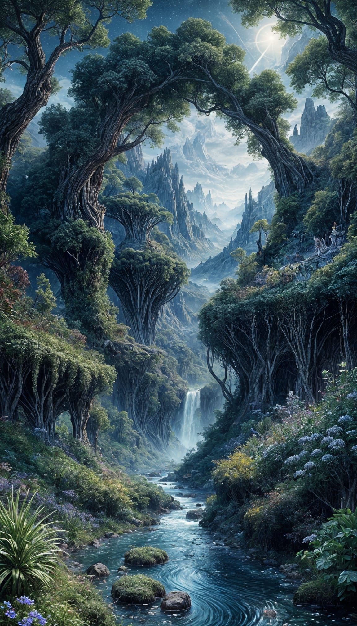 Epic Fantasy Skies in Dreamlike Photorealistic Style