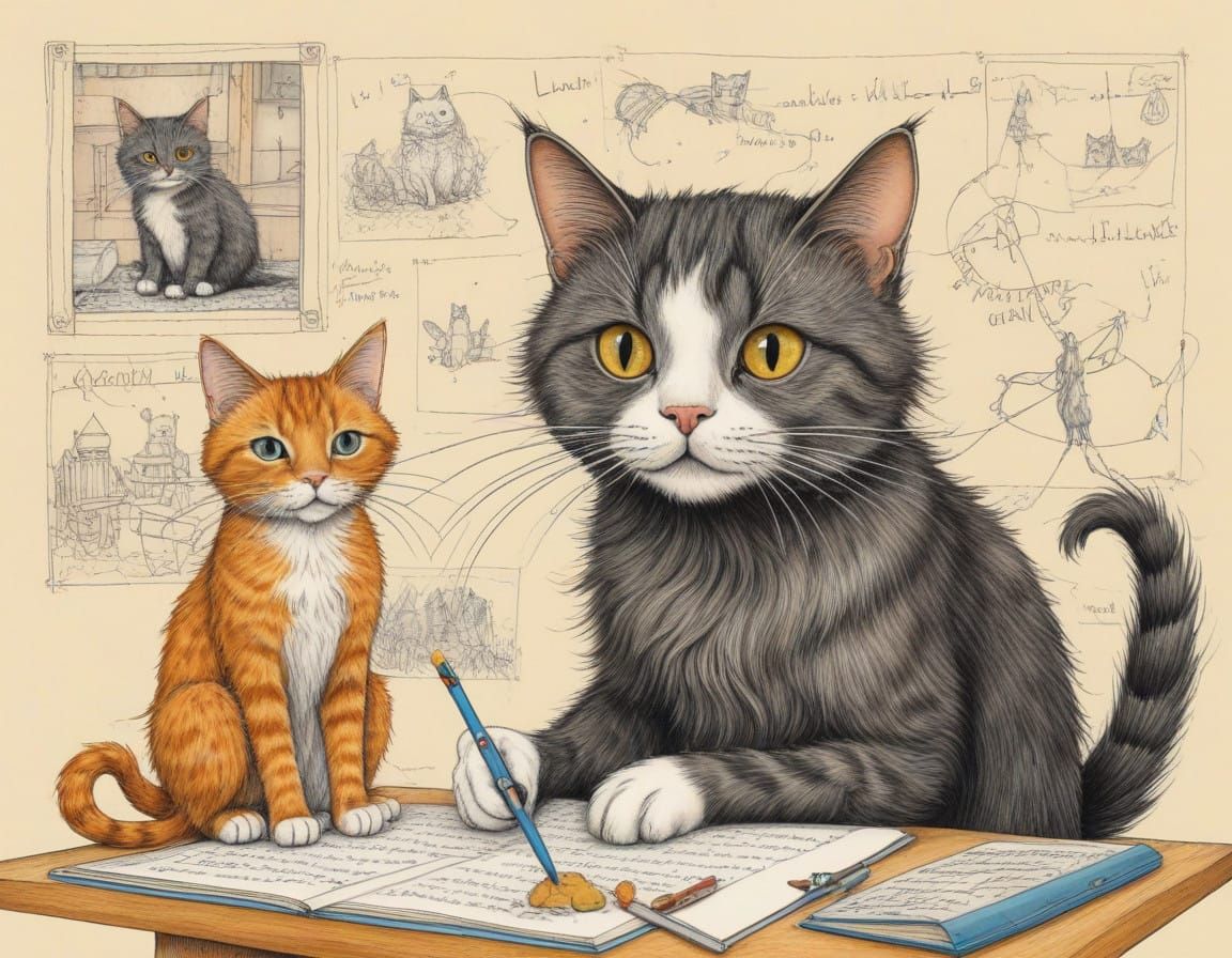 Cats Reign Supreme in Whimsical World