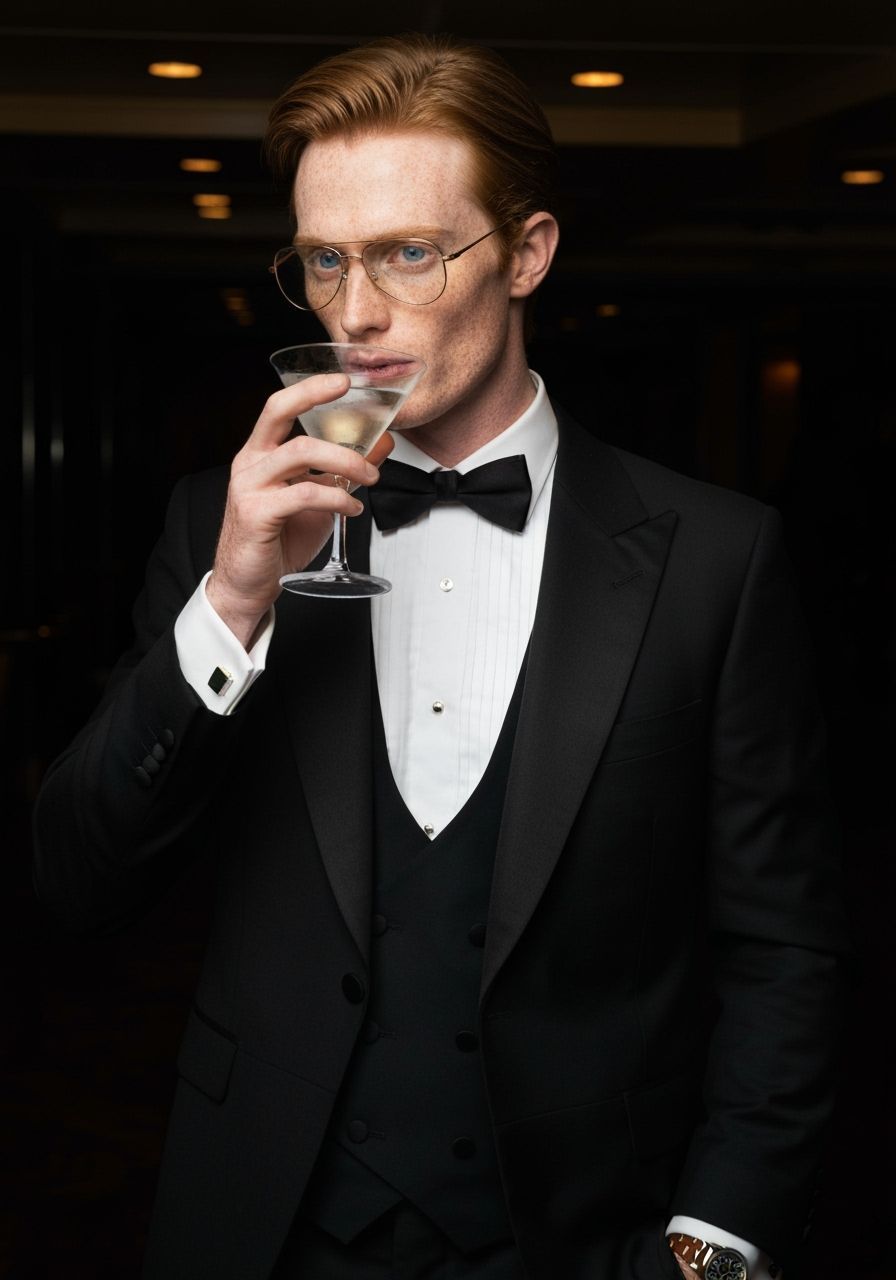 Ginger Man in Tuxedo, Art Nouveau Style