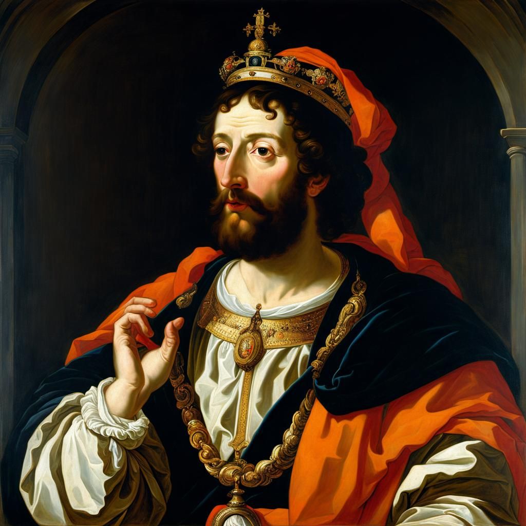King David in Baroque Style