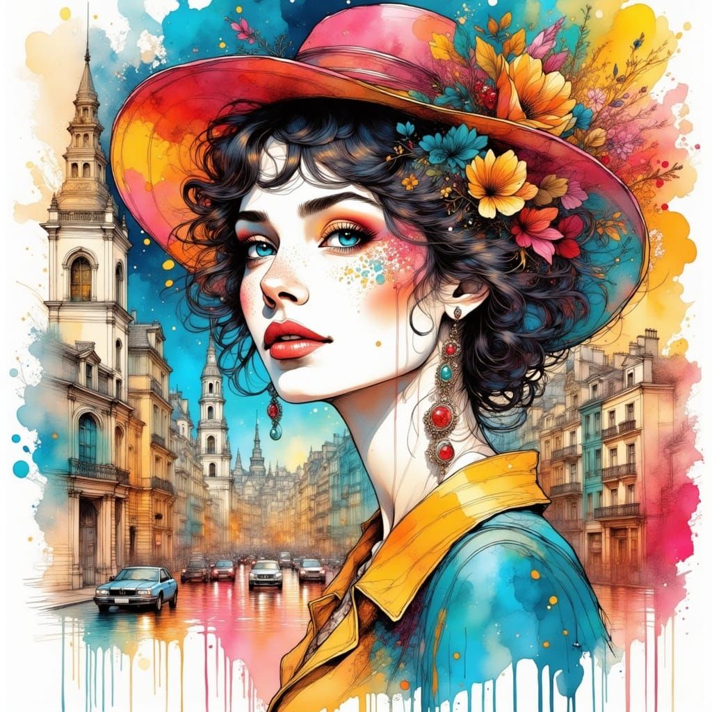 A Bohemian Beauty in 19th Century Parisian Impressionism