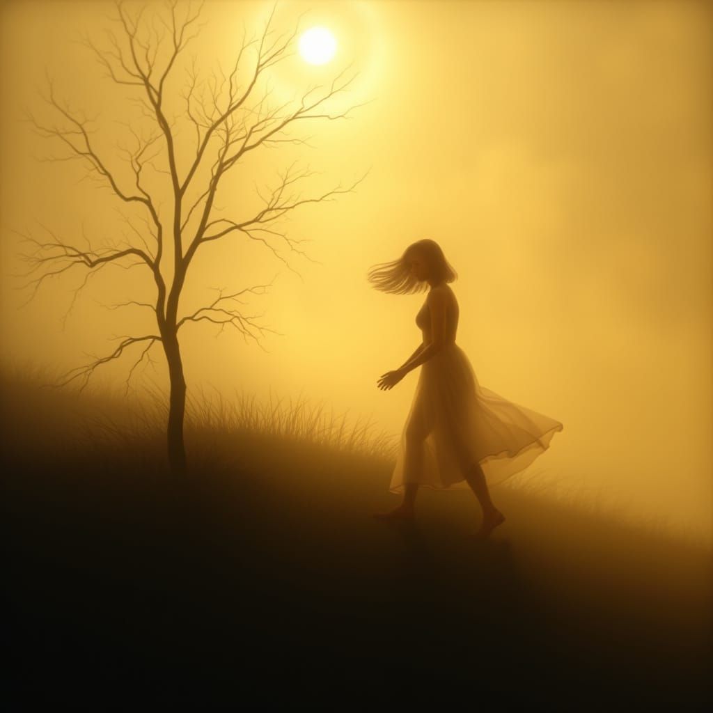 Ethereal Dream Creature Emerges from Twilight Haze