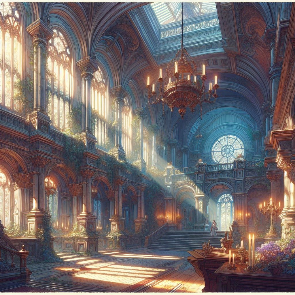 Anime-Style Concept Art: Eyes Wide Shut in 8k