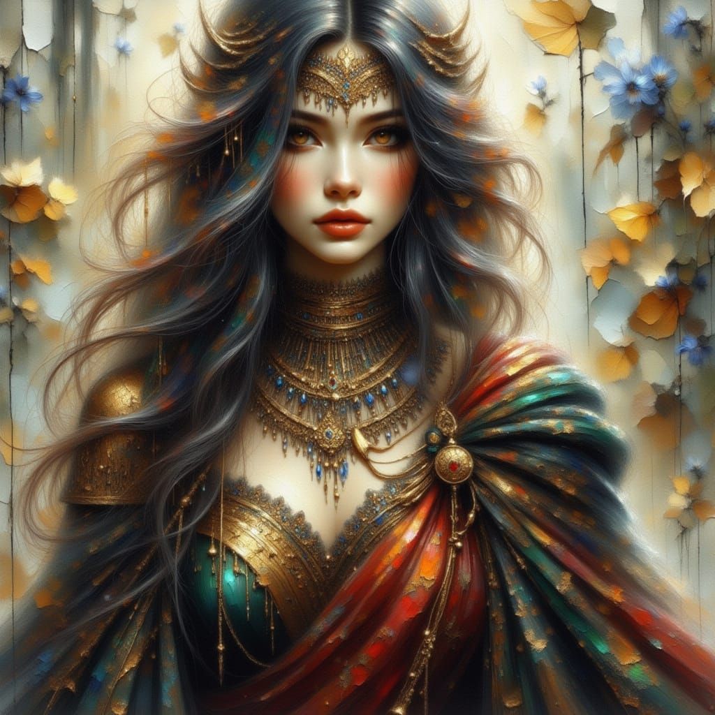 Princess Portrait in Dark Fantasy Style