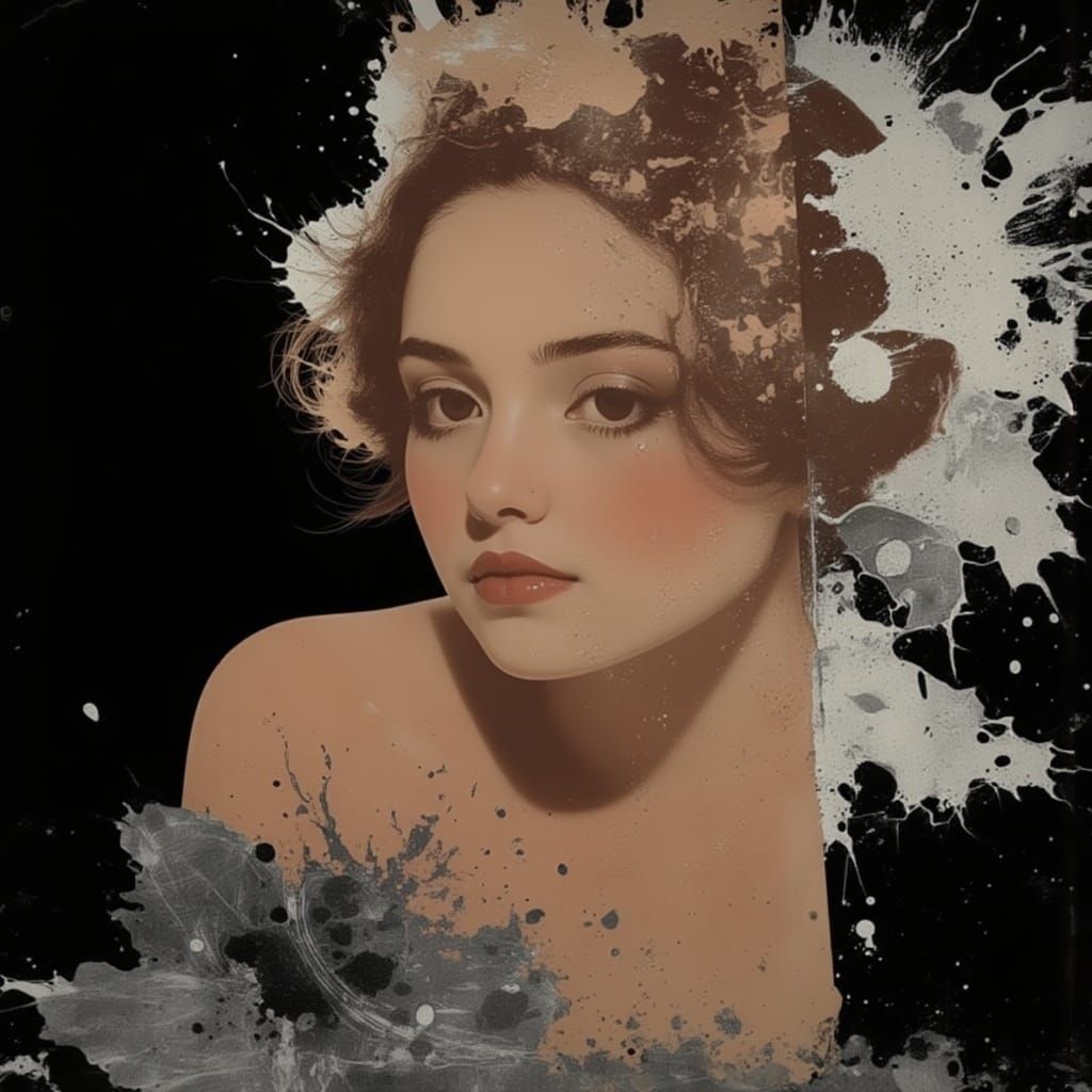 Bohemian Goddess in Vibrant Expressionist Art