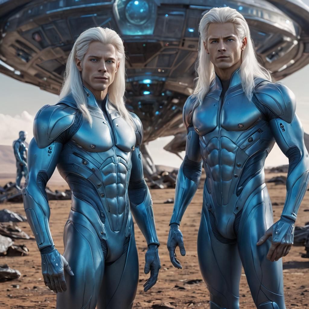 Two Nordic-Looking Pleiadian Aliens Arriving in Style