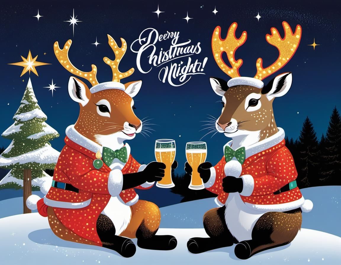 Deery Christmas Night Cheers