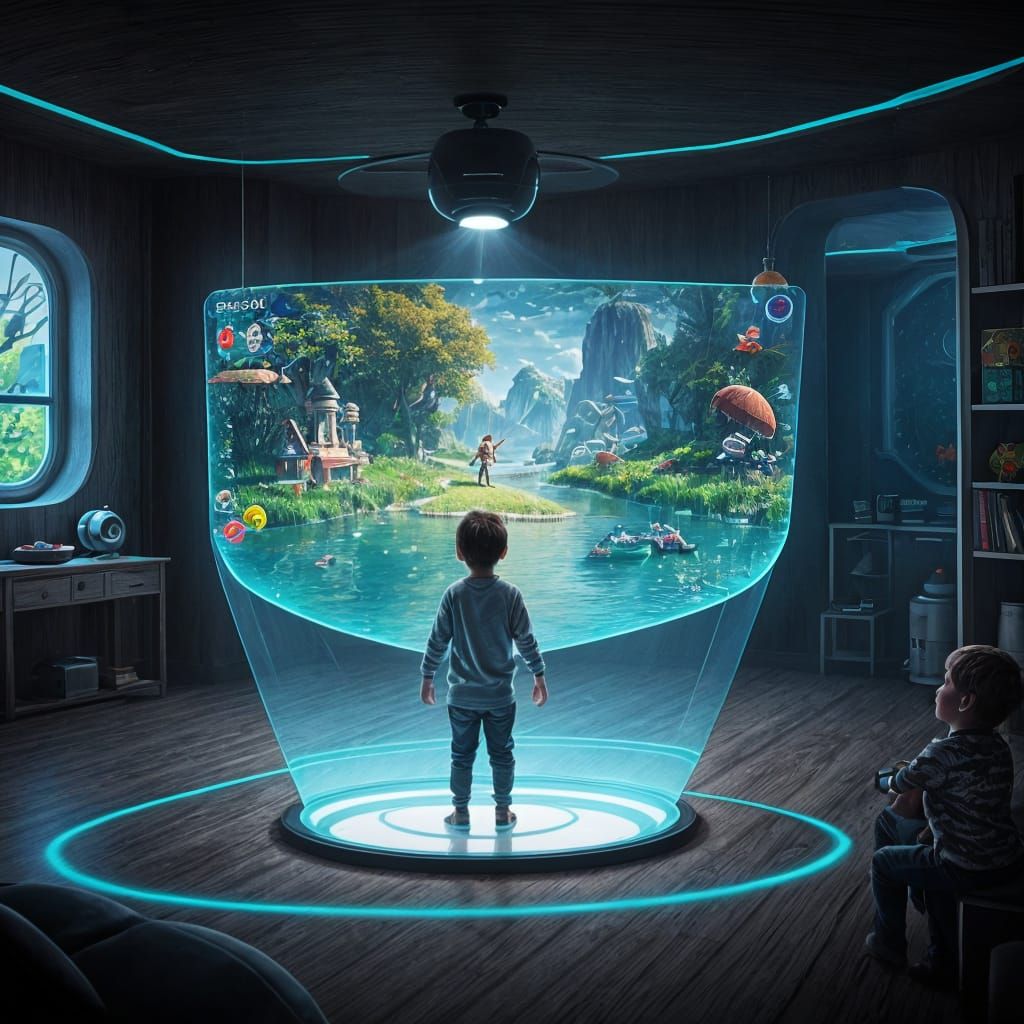 Holographic Projector Game Transforms Child's Room