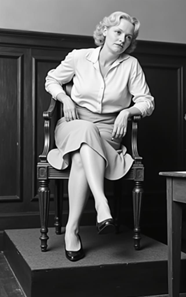 Woman Testifies in 1930s Courtroom: American Realism