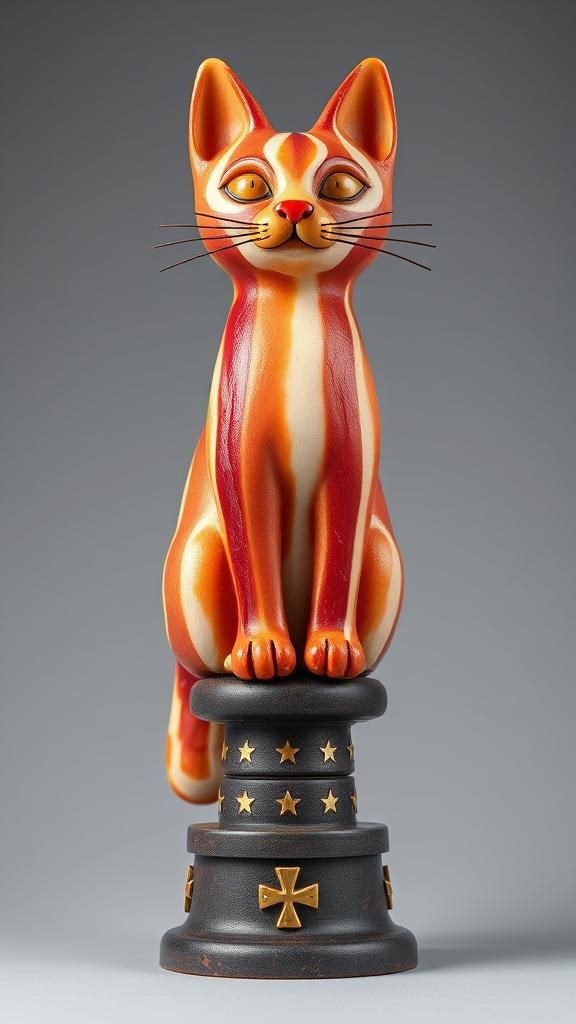 Bacon Cat Totem Trophy