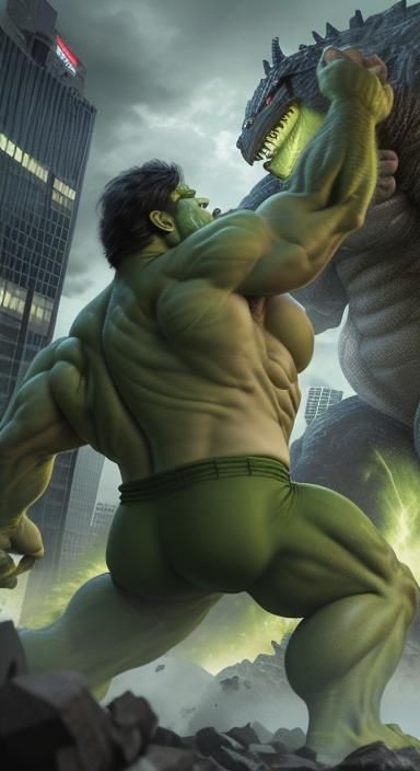 Hulk vs Godzilla: Epic Monster Battle