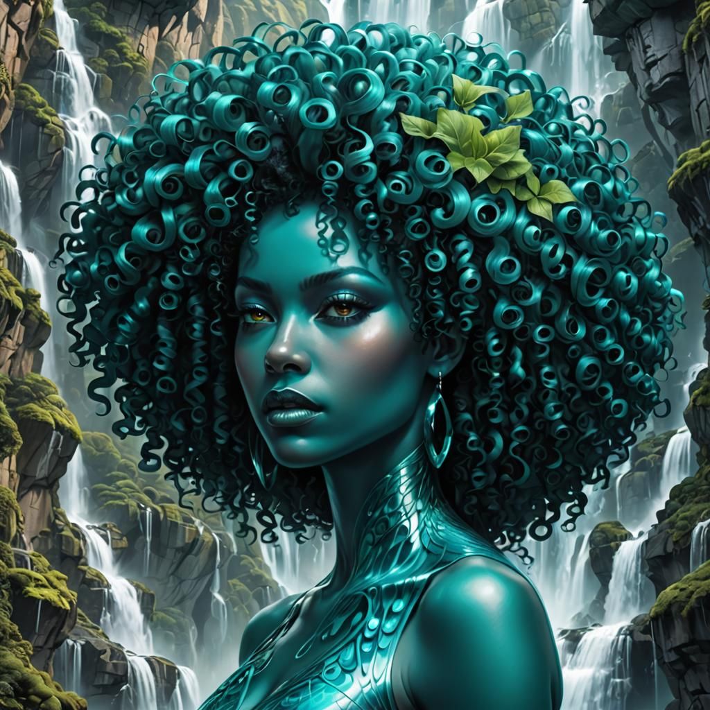 Waterfall Afro: City of Freedom Concept Art