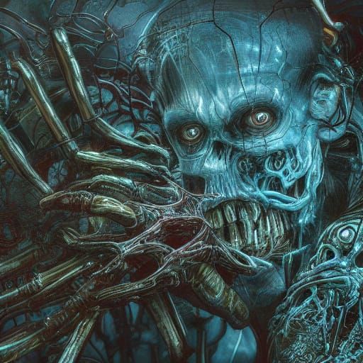 Biopunk Woman Infected with Cancer Flu