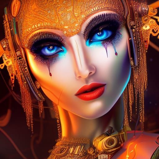 Photorealistic Robot Bellydancer with Biomechanical Details