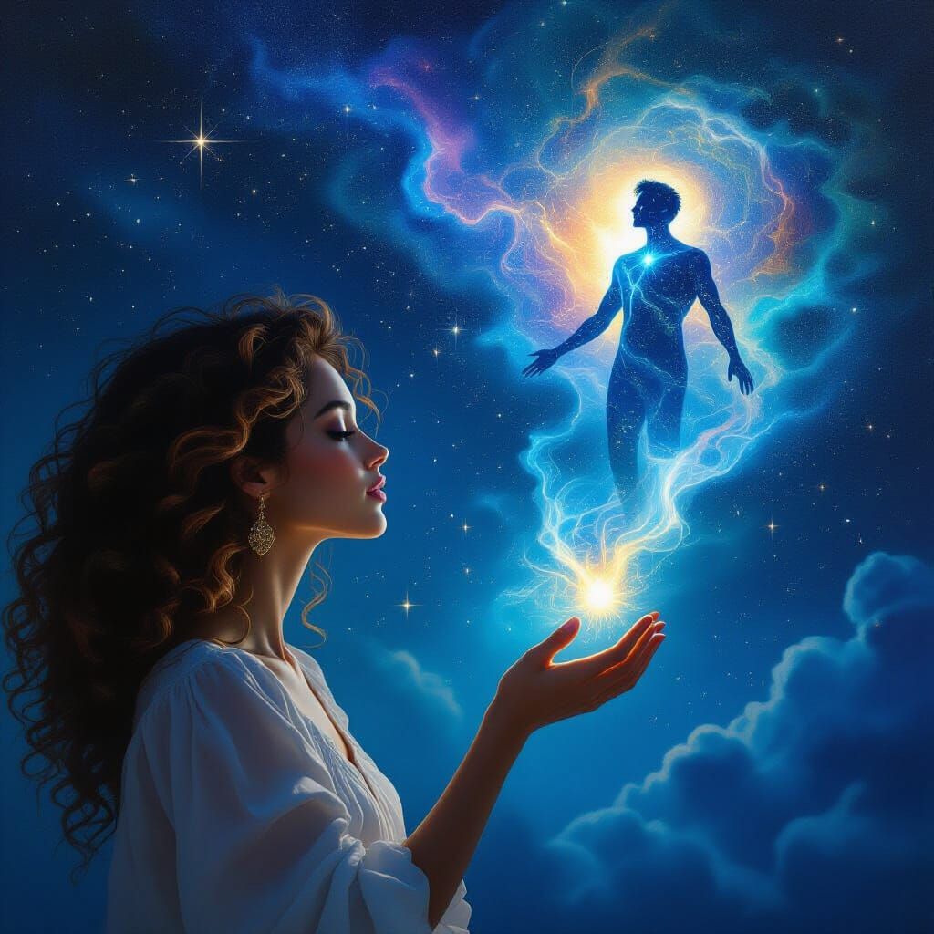 Spiritual Connection: Woman Reaches Out to Astral Projecting...