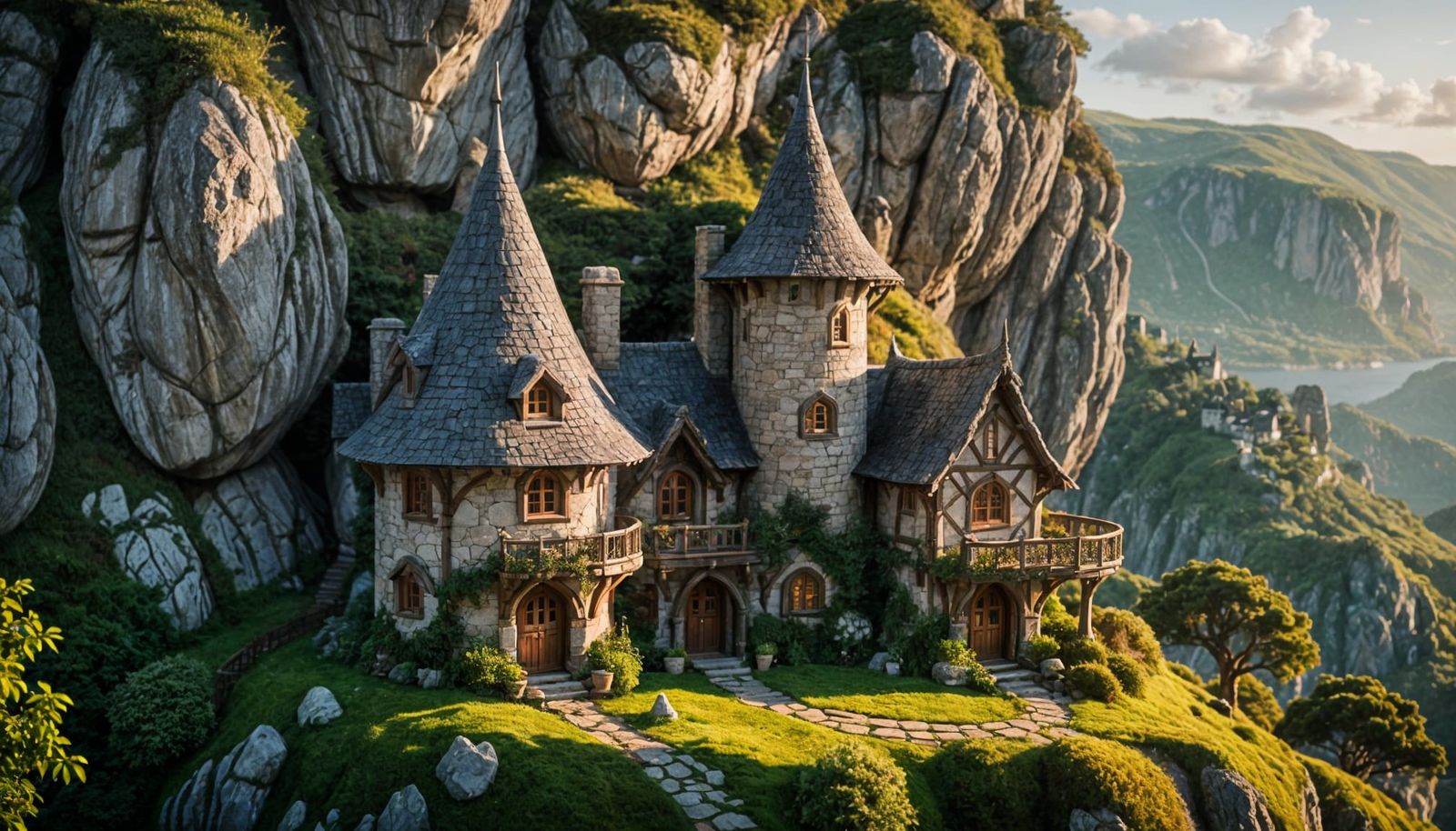 Enchanted Elven Cliffside Cottage